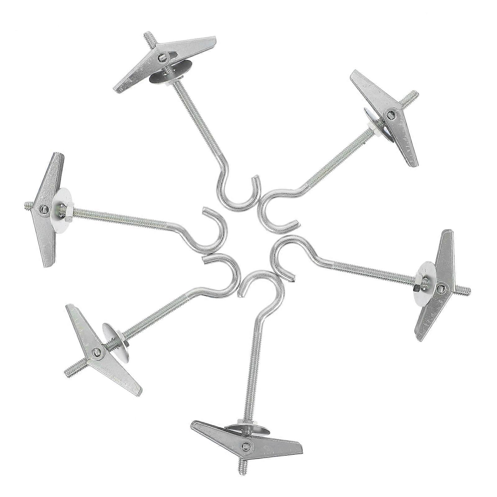 Expansion Ceiling Hook Metal Toggle Wing for Hanging Use 6Pcs