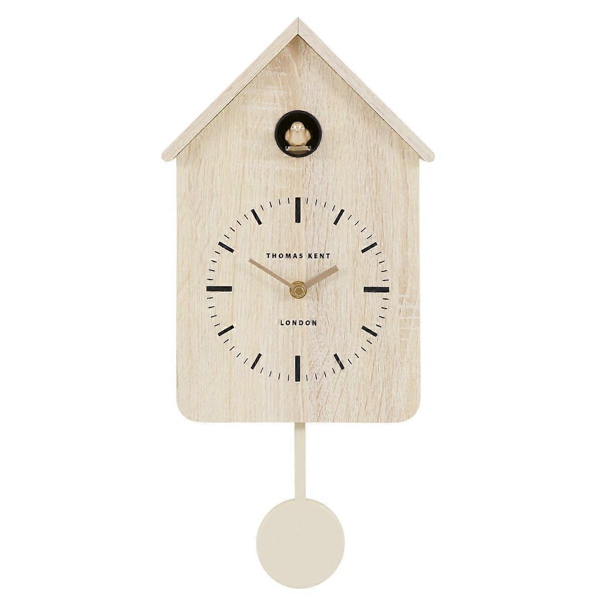 Wall Clock: 21cm Cuckoo Clock, Washed Oak