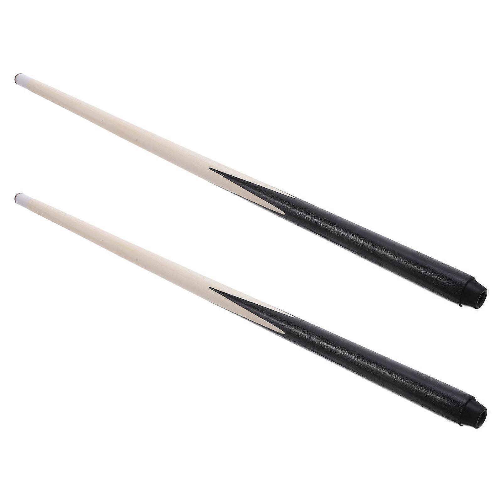 2 Stück Pool-Queue Holz Billard-Queue-Stick Bequemer Queue-Stick Kurzer Pool-Queue-Stick