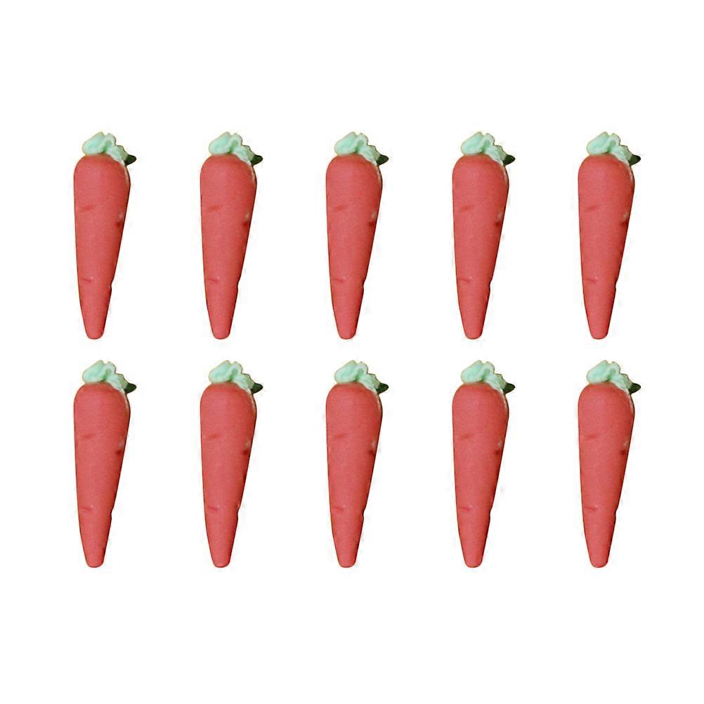 Plastic Simulation Carrot Mini Carrot Model for Decor 20Pcs Red Set