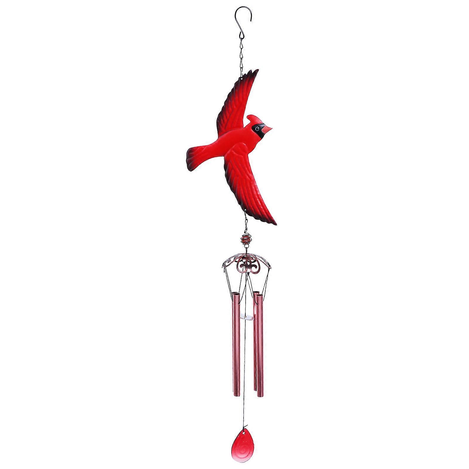 Creative Wind Bell Design Hanging Ornament Red 3Pcs
