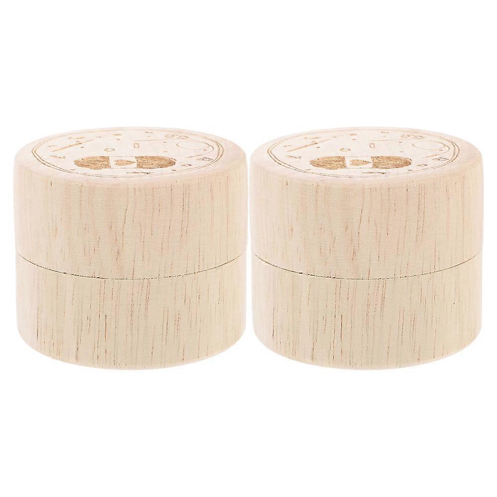 Wooden Keepsake Box for Home Use 2Pcs Versatile Storage Solution