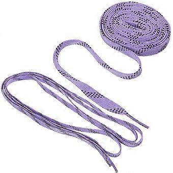 Cordones morados para patines de hockey sobre hielo, cordones planos para zapatos, 1 par.