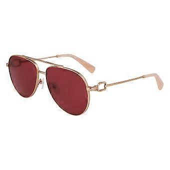 Solglasögon LONGCHAMP LO178S 772 ROSE GOLD/WINE 58/14/140 KVINNA