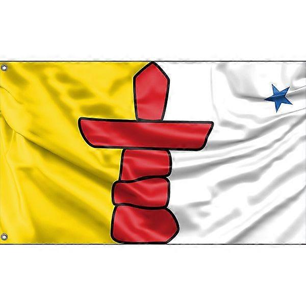 Nunavuts Canadas flag A2096