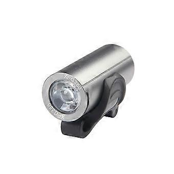Wasserdichtes Fahrrad Frontlicht USB wiederaufladbar 300 Lumen XPG Licht Perle Super helles Licht für Fahrrad MTB Rennrad (Silber)