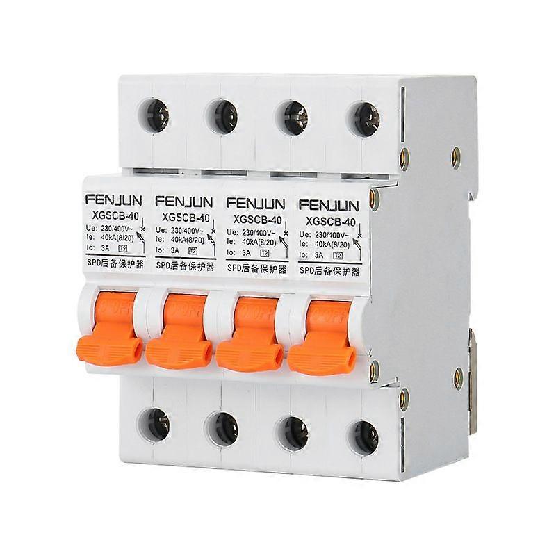 SPD surge protector, SCB front protection switch, 4P/40KA surge protector [MI]