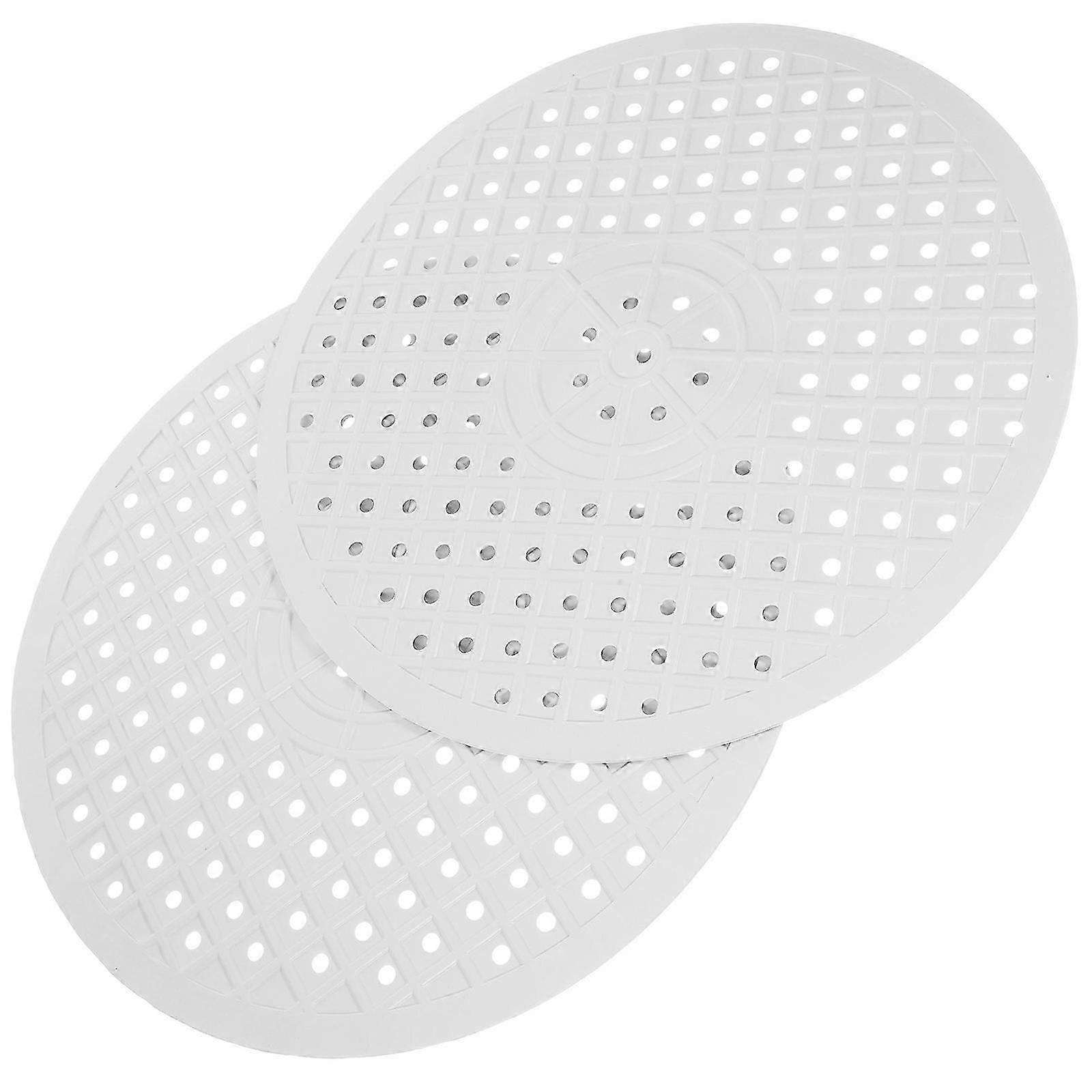 Kitchen Sink Mat Rubber Protector Pad for Dish Drying 4Pcs White Set