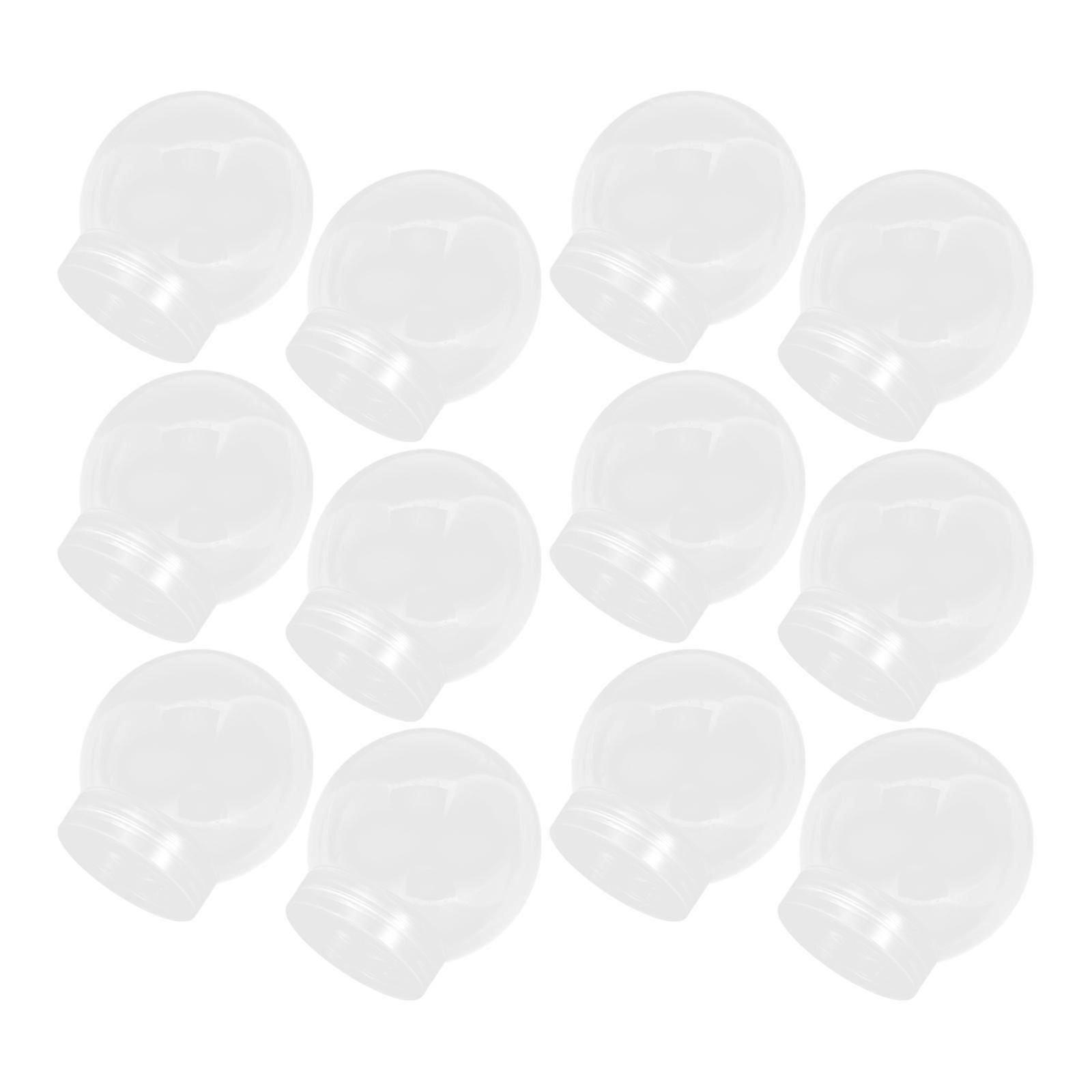Sugar Candy Bottle Small Plastic Snow Globe for Storage 12Pcs Bulk Set