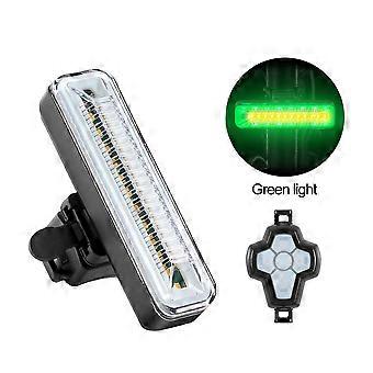 Green/red Light Bike Rear Lamp Wirelss Remote Control Bicycle Warning Taillight 5 Modes Usb Bike Light Turn Singal Cycling Light
