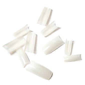 500 Pcs French Nail Tips Natural Color Fake Nails Acrylic Extension Set for Salon and Home Use