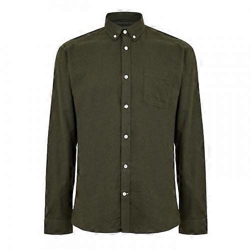 Only Mens Plain Regular Long-Sleeved Button-Down Shirt