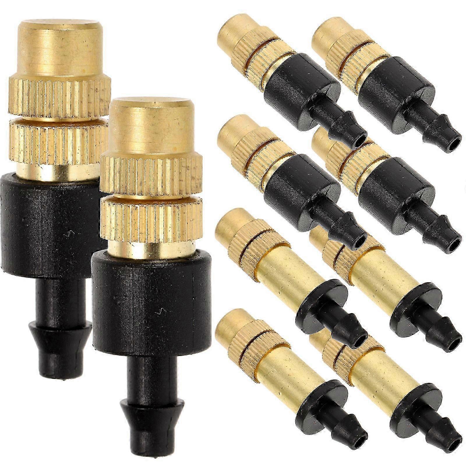 Adjustable Micro Misting Copper Nozzle for Irrigation 10Pcs Mister Nozzle