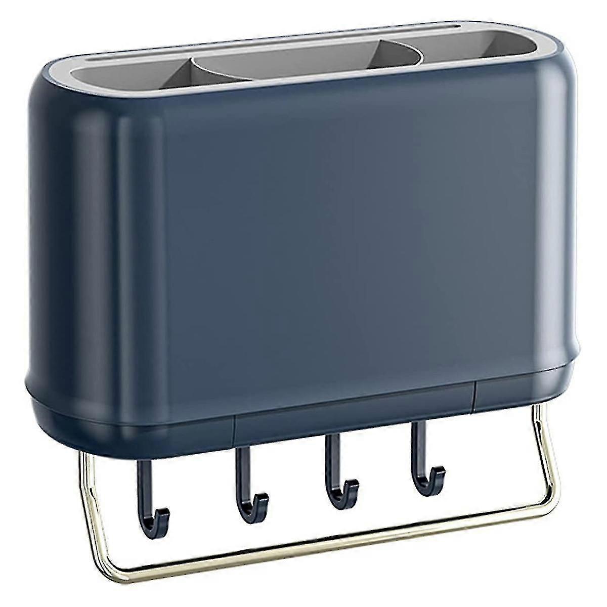 Kitchen Rack Cutlery Rack-support Wall-mounted-kitchen Rack Blue