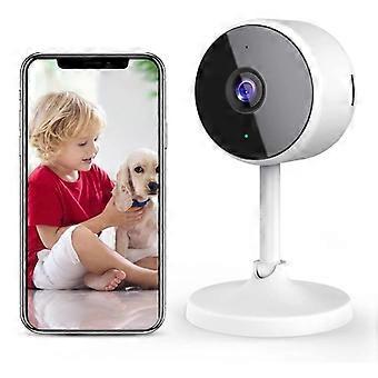 DWW-1PCS Telecamera di sicurezza WiFi, telecamera per baby monitor Wi-Fi 1080P per interni con audio a 1 canale, rilevamento del corpo umano, visione notturna, sorveglianza domestica per animali domestici C