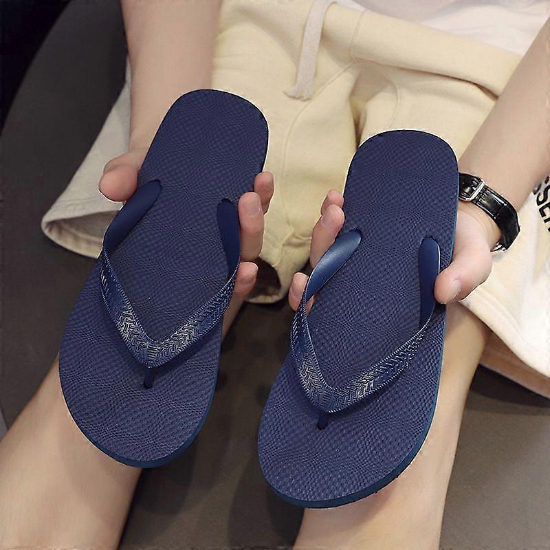 Dunkelblaue Flip Flops Gemischt