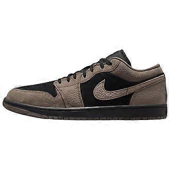 Jordan Air Jordan 1 Cushioning Low Top Vintage Basketball Shoes Unisex Brown Black IB7109-005