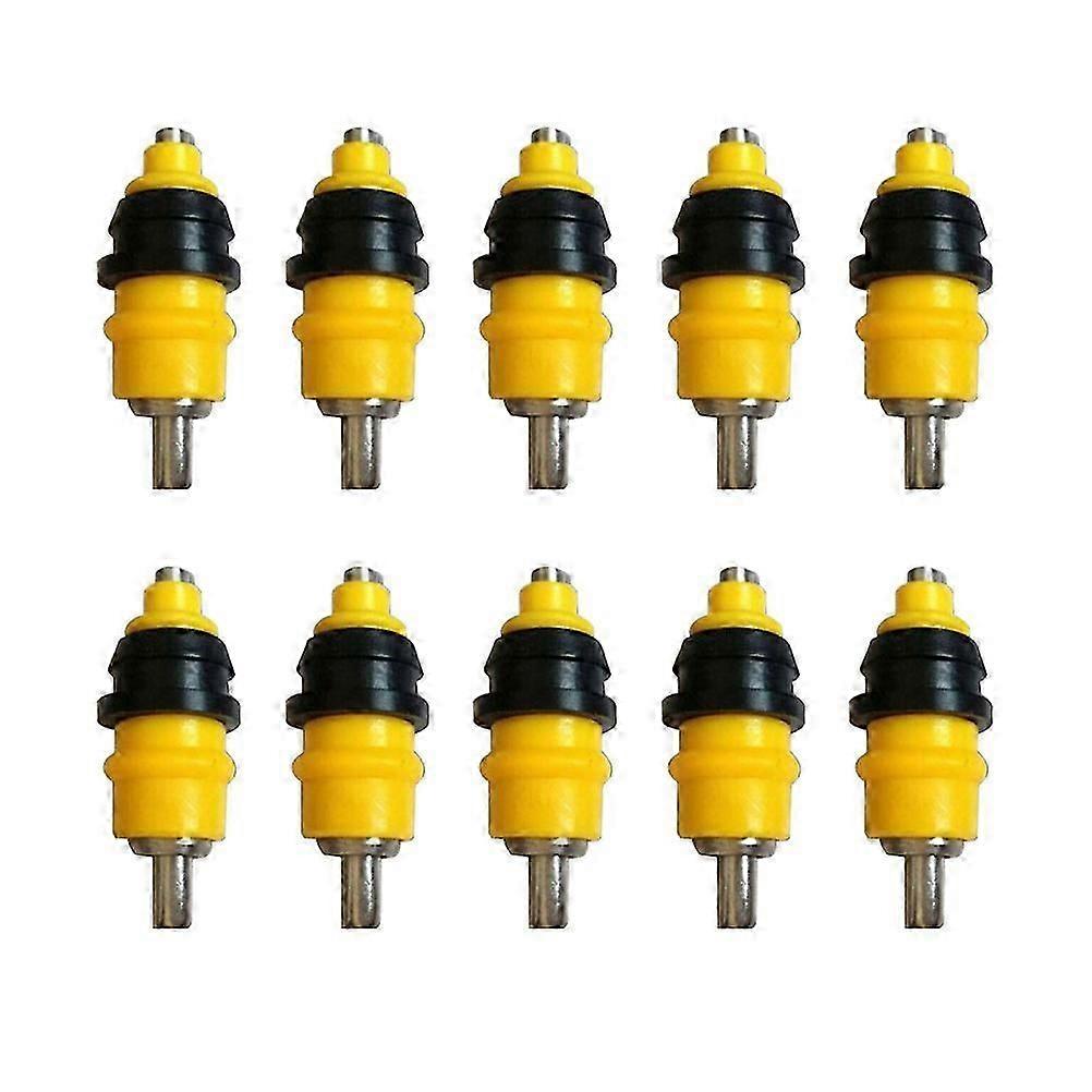 Chicken Drinker Ball Waterer for Automatic Drinking Use 10Pcs Yellow Plastic