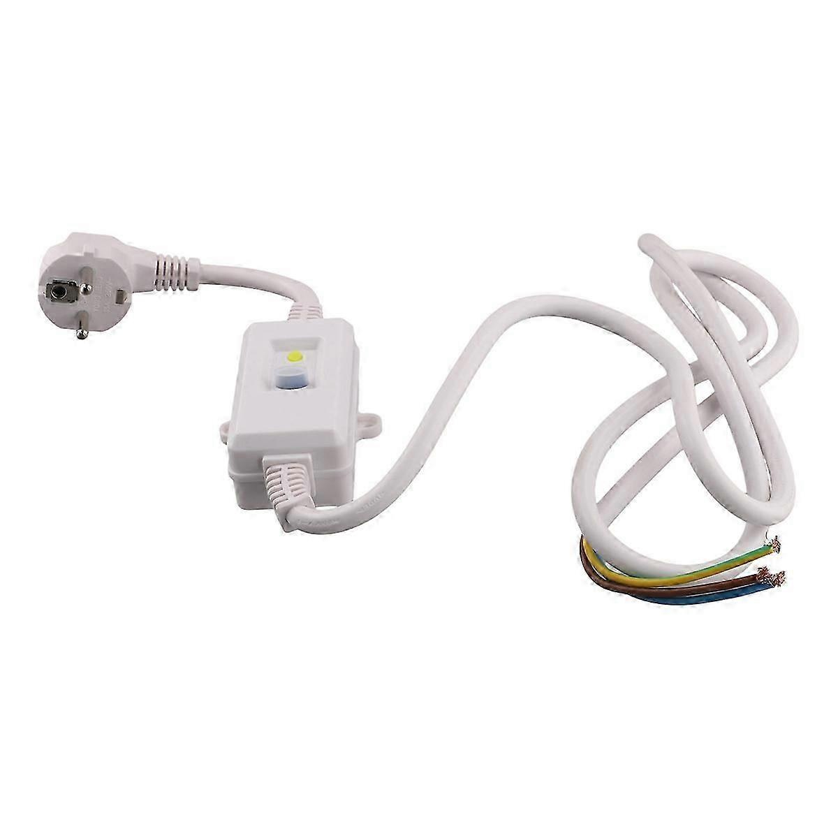 FI Circuit Breaker Socket Residual with Cable, EU Plug