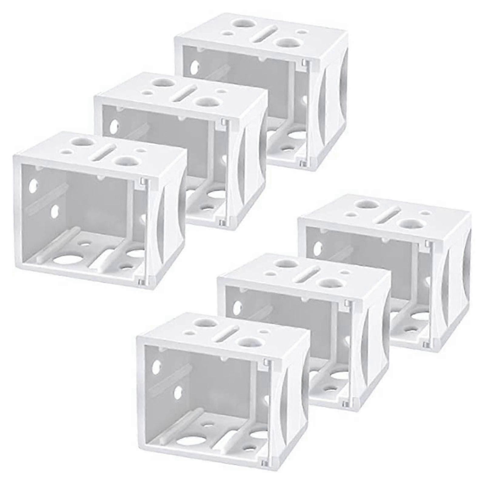 Blind End Cover Holder Box Mounting Bracket 6 Pcs for Window Blinds