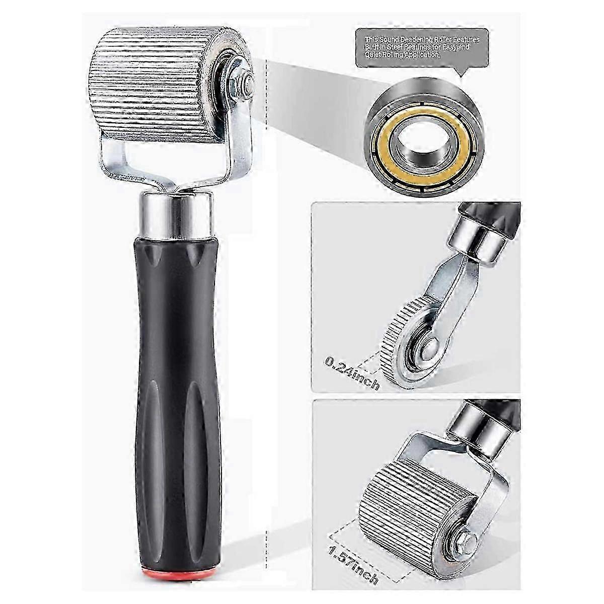 Suitable compatible with Car Audio Sound Deadening Roller Seam Roller, 2-Pack Heat Abatement Mat Noise Roller Sound Insulati