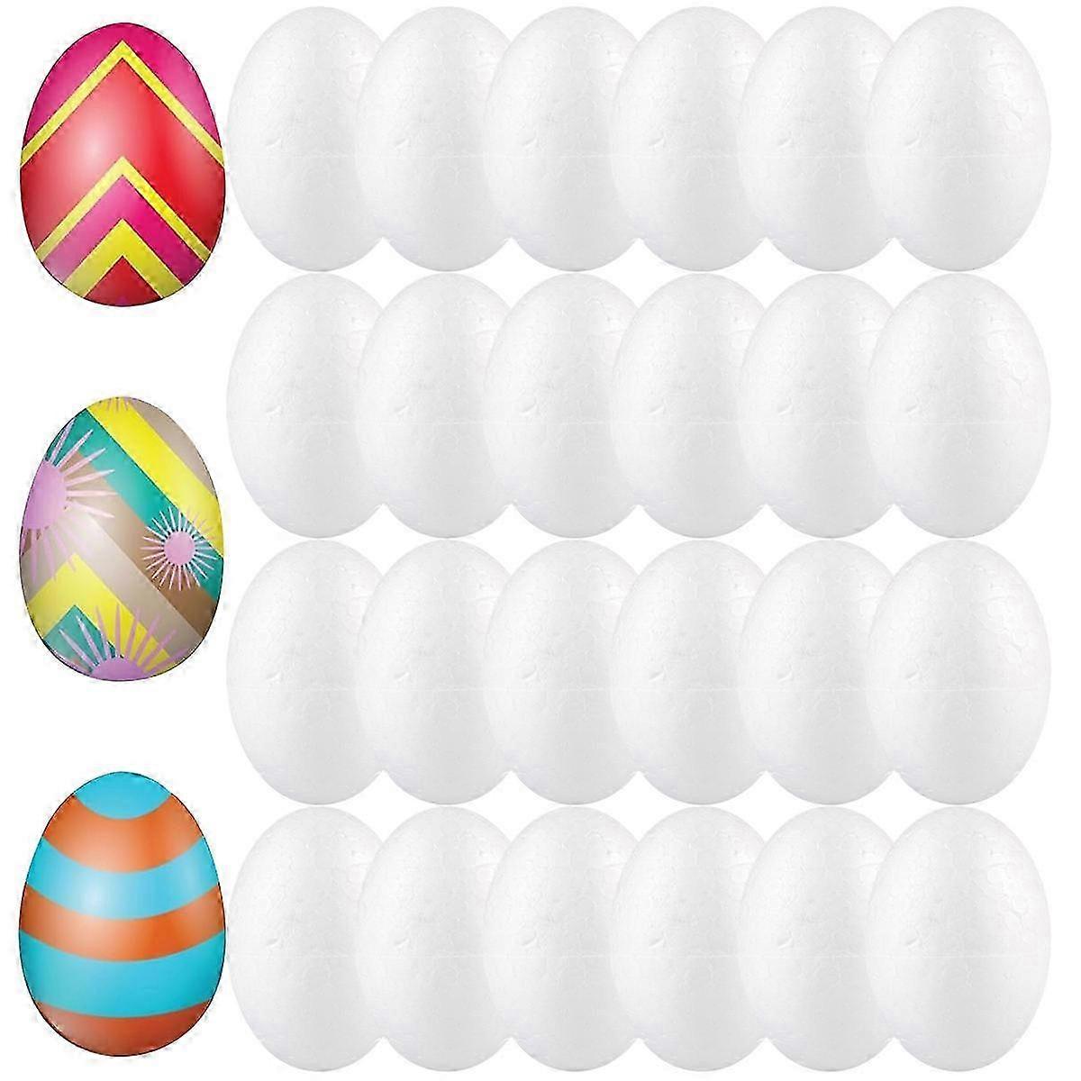 50pcs 6cm Durafoam Eggs DIY Easter Egg Crafts Eggs