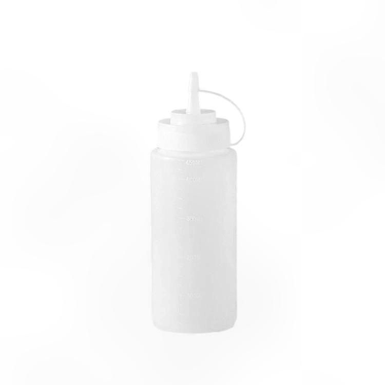 Condiment Dispenser Squeeze Bottle, 450ml Clear Plastic