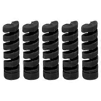 CANSUCC 5Pcs Fahrradrahmen Schutzhülle Gummi Fahrrad Schalthebel Bremszug Hülle SchutzSchwarz