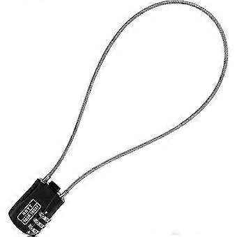 1pc Steel Cable Bike Lock, Digital Combination Lock, Combination Lock, Suitable for Bike, Cabinet, Helmet (Black)