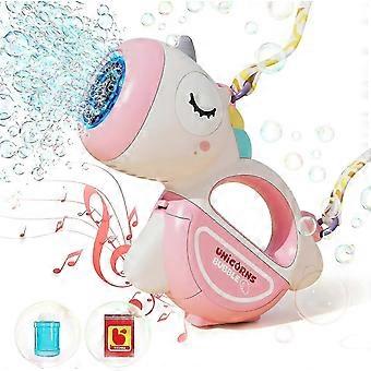 Bubble Gun, Electric Bubble Blower, Leak-free Automatic Bubble Toy for Kids, Easy to Carry, Indoor Outdoor Play, Birthday Wedding Gifts, Includes Bubb