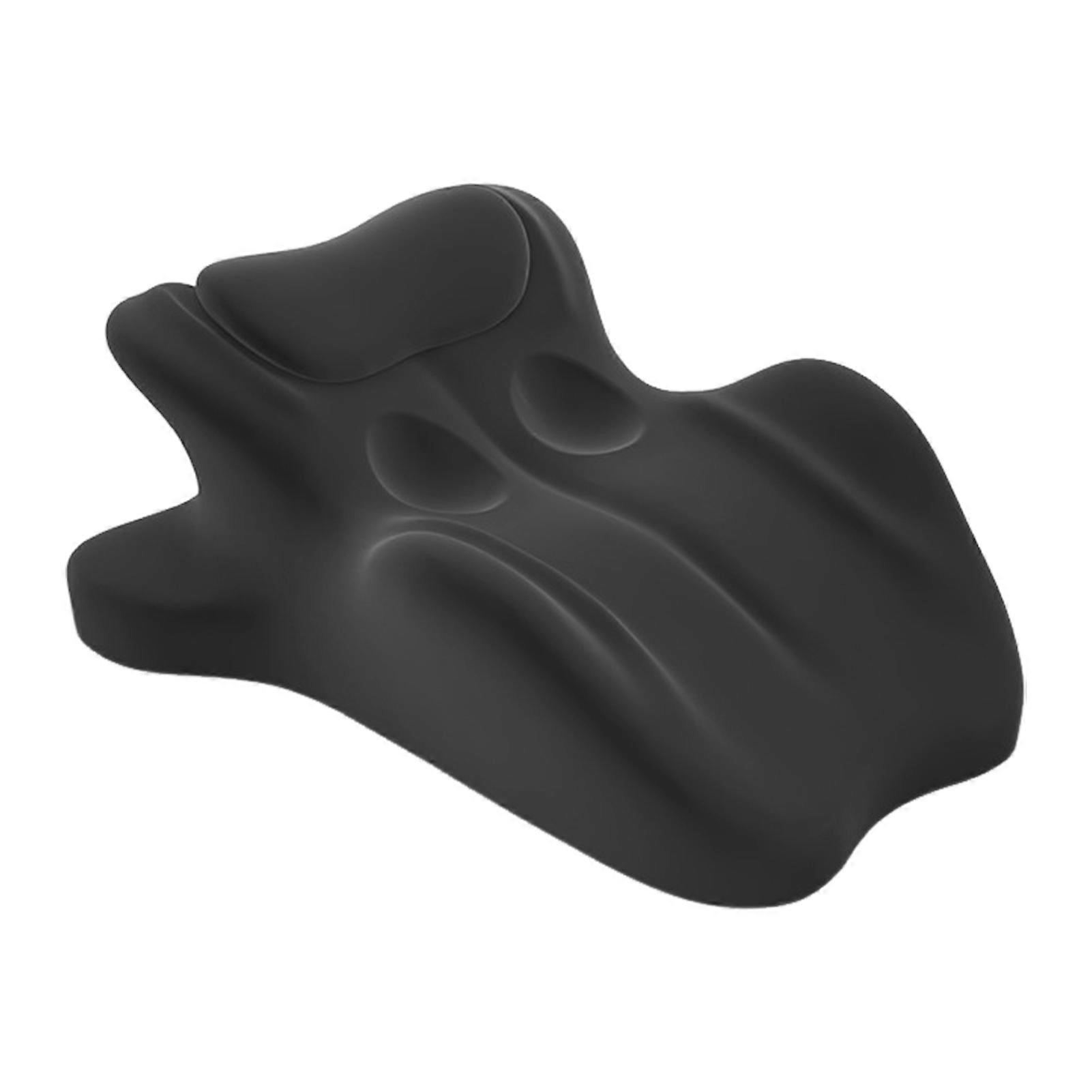 Wave-Shaped Back Cushion for Couples with Memory Foam and Posture Support