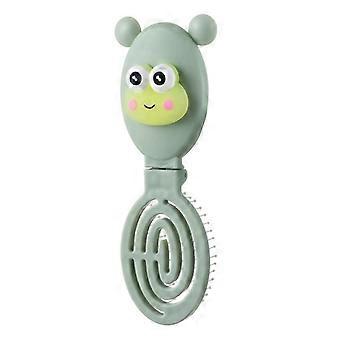Hair Brush With Mini Mirror Travel Folding Pocket Hair Brush for Women Girls Mini Massage Comb for Gym Purse Swimming