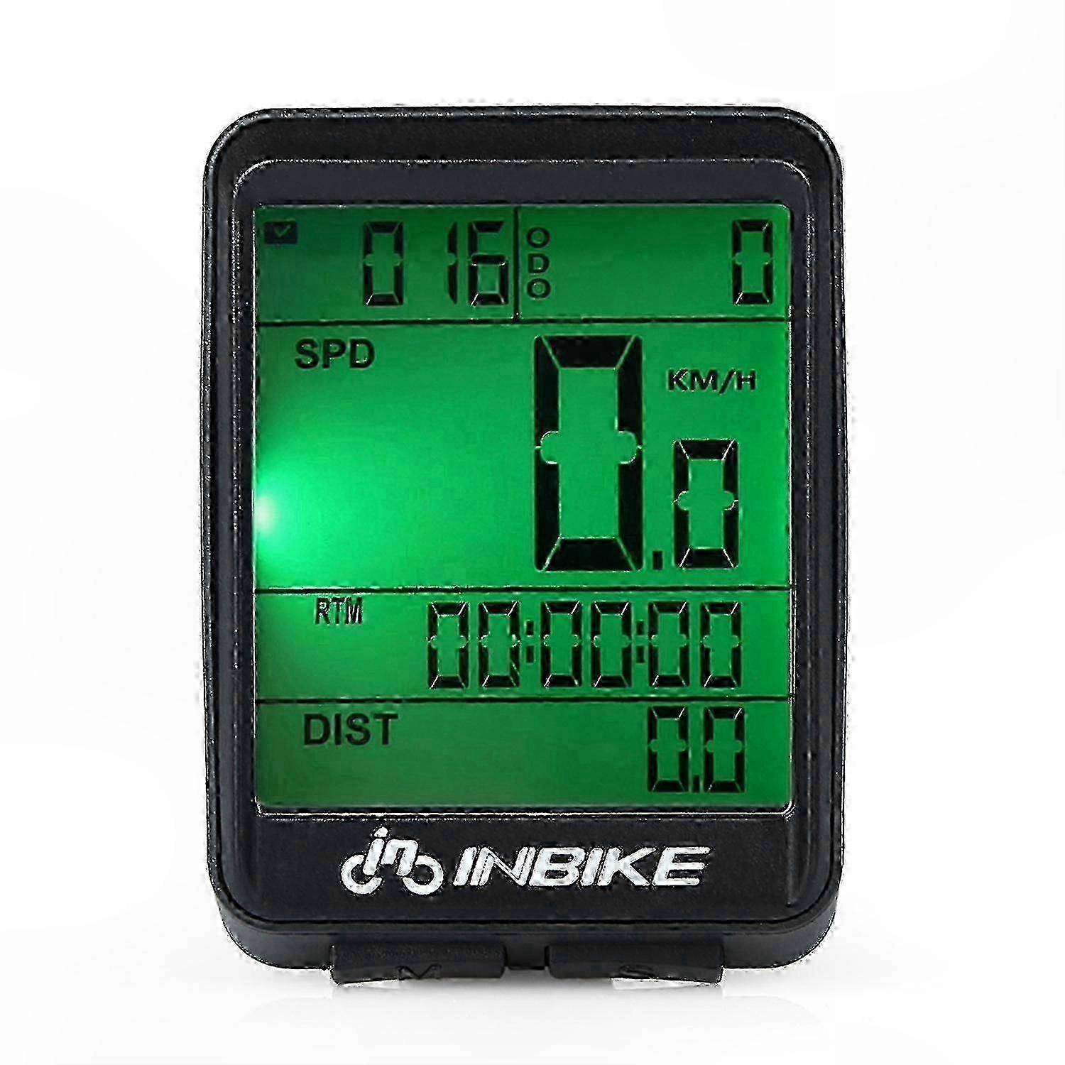 Waterproof LCD Bike Computer Speedometer with Temperature Sensor for Cycling