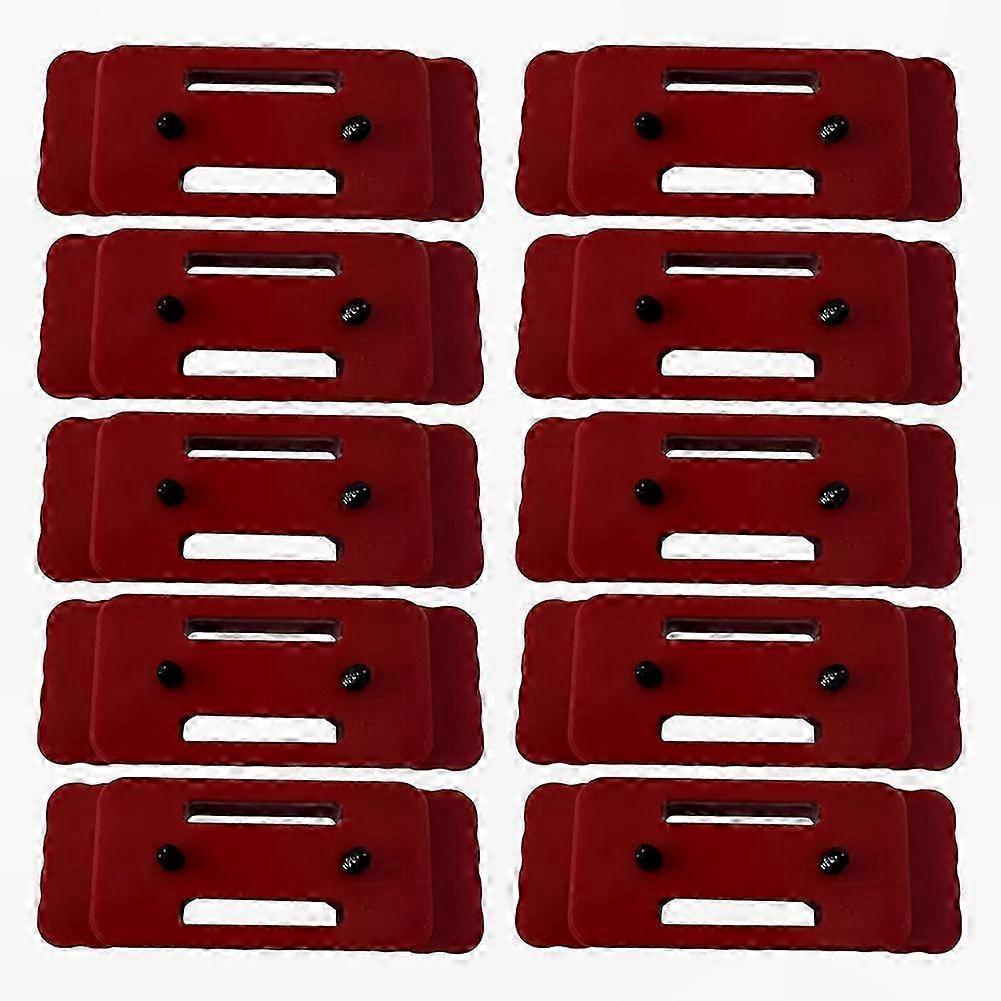 10pcs Red Mounting Feet Compatible with Milwaukee Packout System