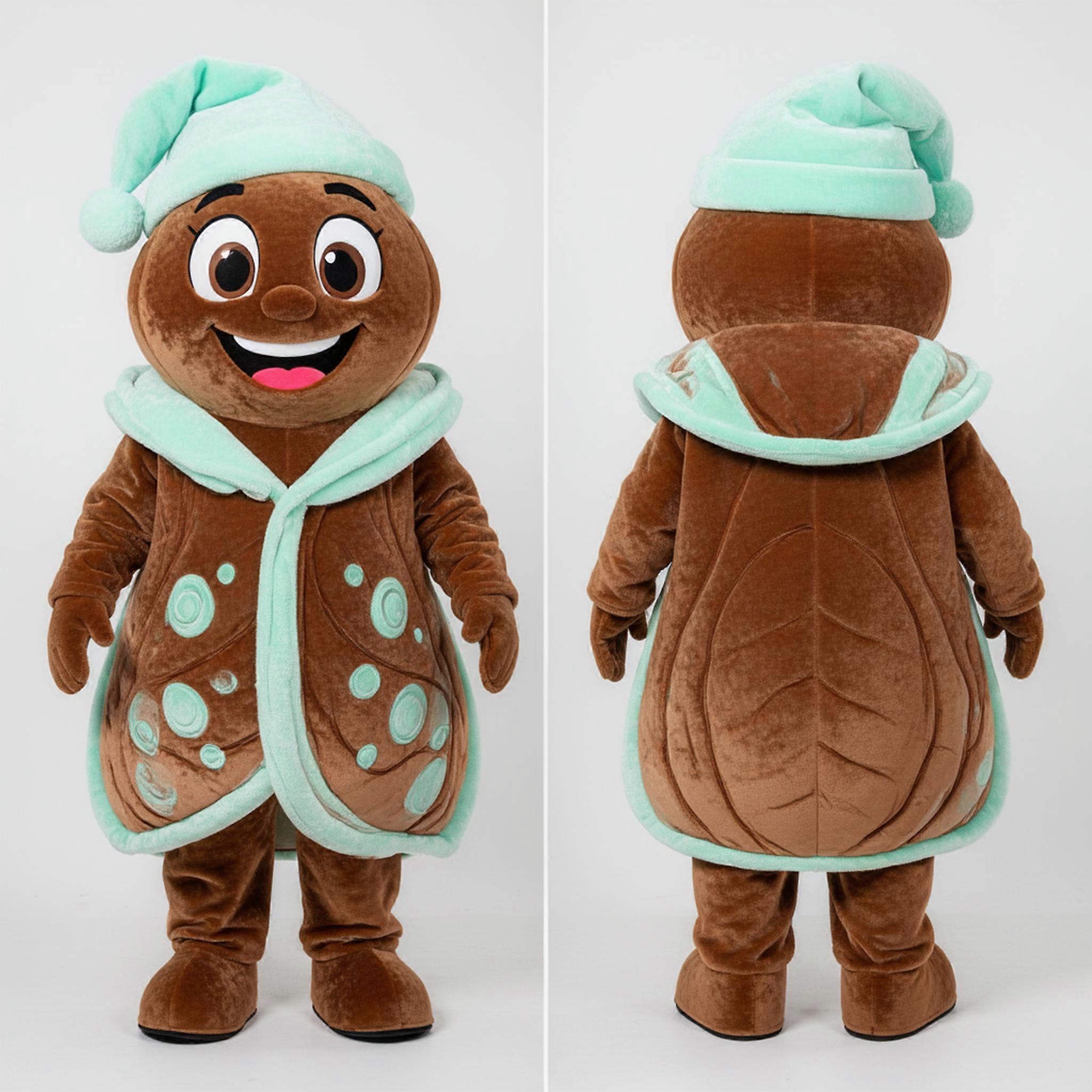 MASTICOT Brown Velvety Oyster Mascot