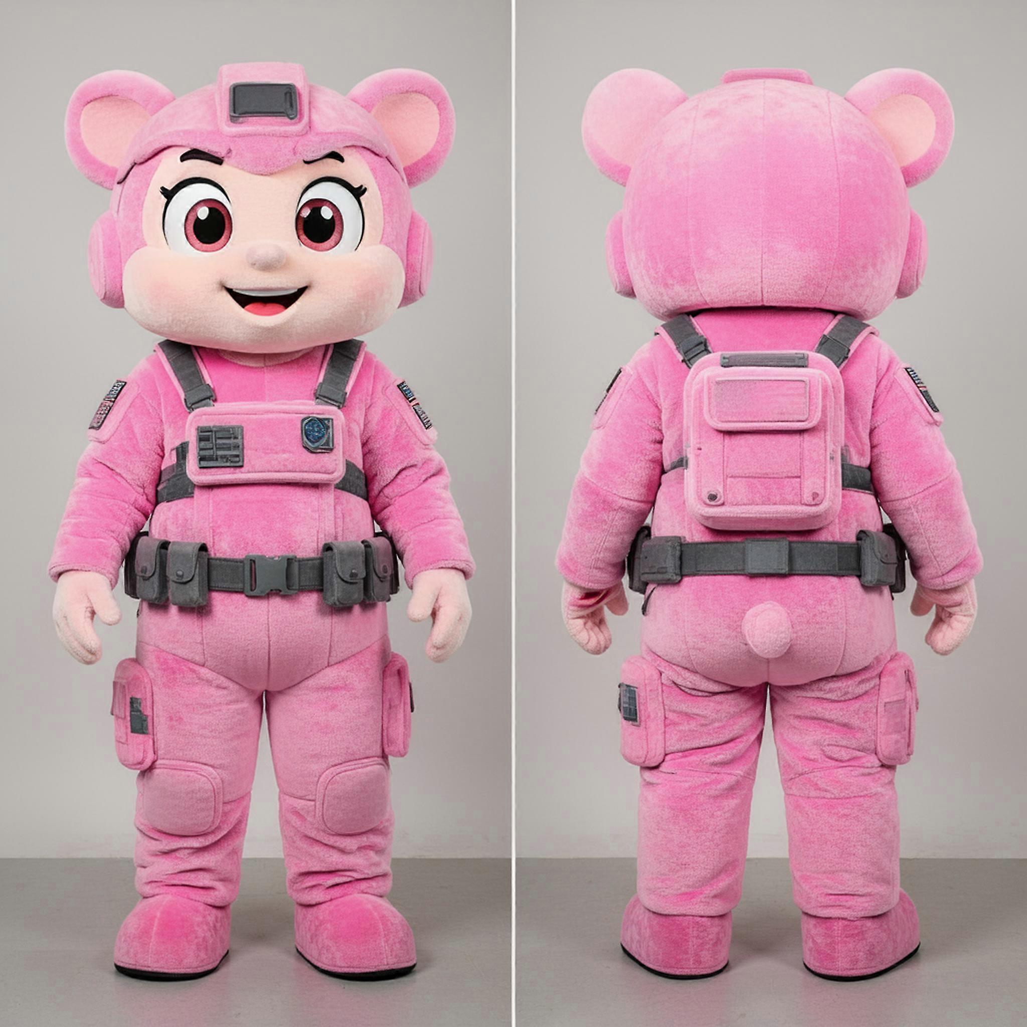 MASTICOT Rose Pink Playful Para Commando Mascot