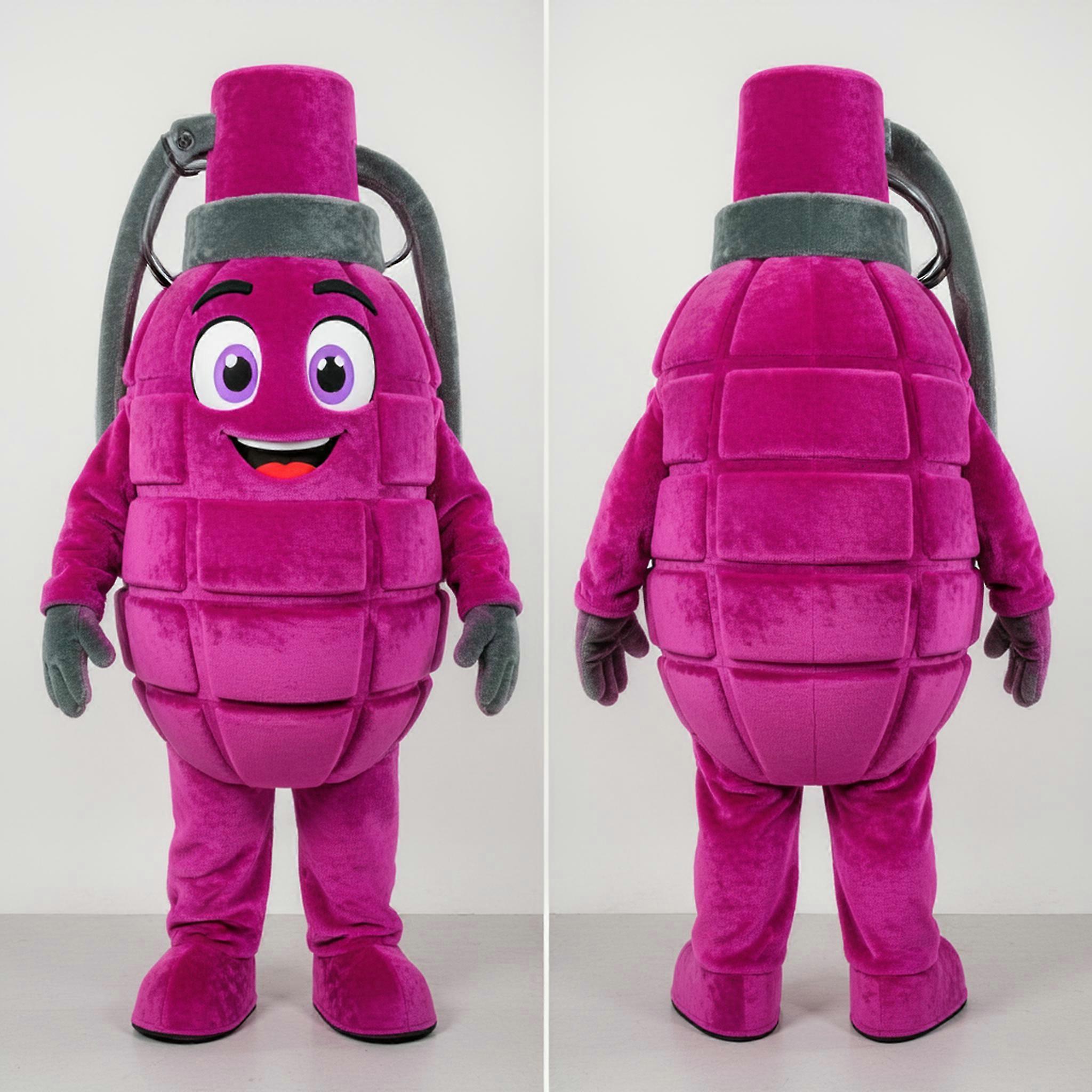 MASTICOT Magenta Velvety Grenade Mascot
