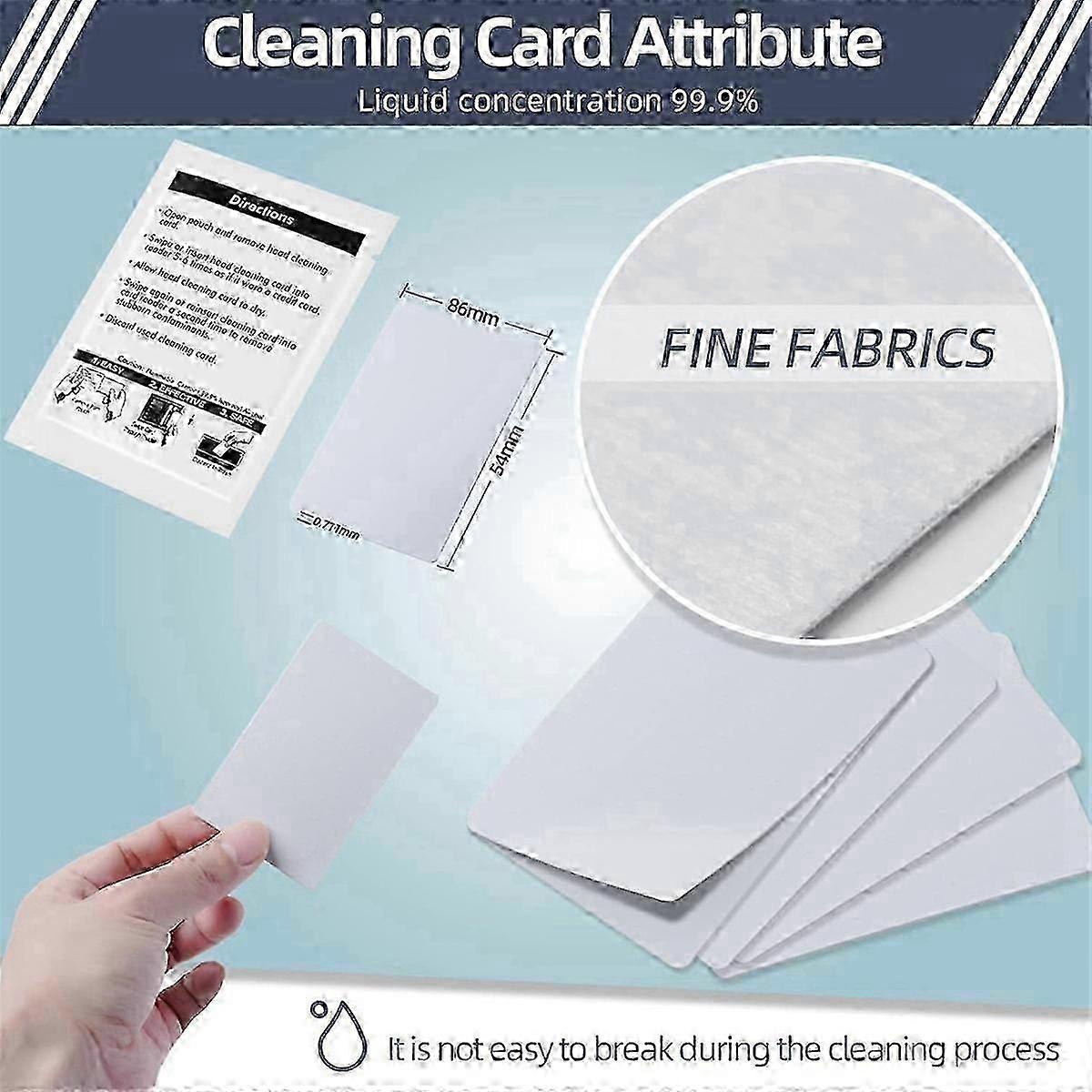 Card Reader Cleaning Cards - CR80 Card Reader Cleaner (80 PCS)