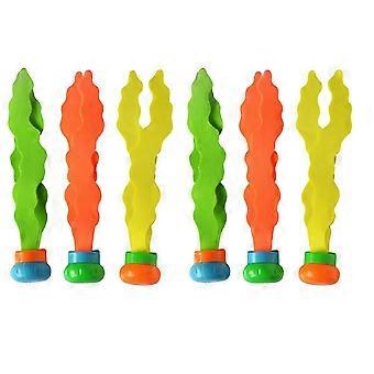 6pcs Brinquedos de verão Algas marinhas Mergulho Brinquedo Jogos Aquáticos Jogos de Piscina Criança Mergulho Subaquático Algas Brinquedos Esportes Pais-filho Presentes Fg