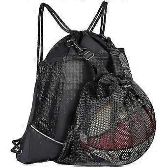 2026 Boys' Drawstring Basketball Backpack, Large-capacity Foldable Football Gym Backpack with Storage Ball Net