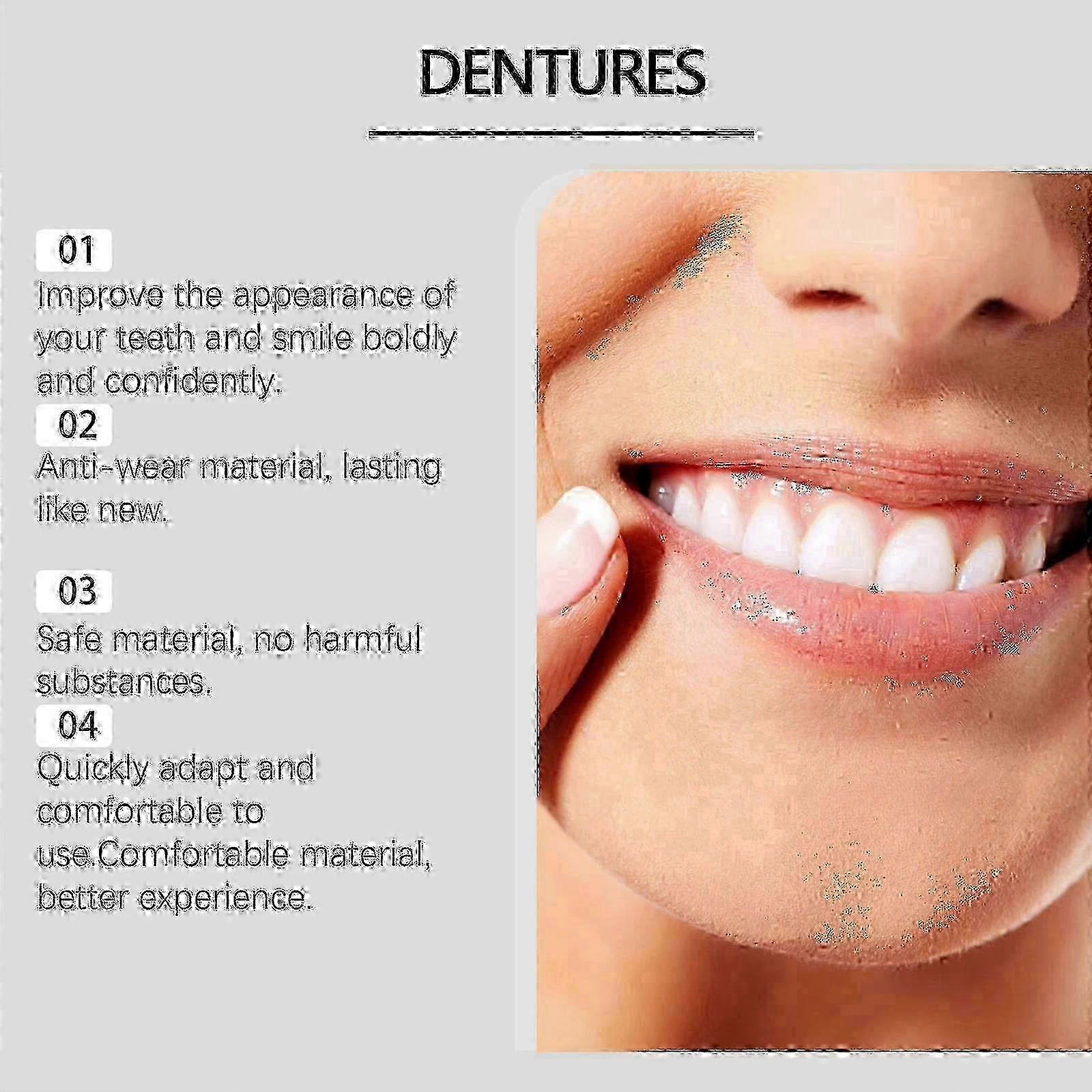 Full Denture Set Upper Lower Natural Fit