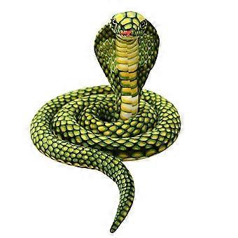 Green Coiled Cobra Plush Toy