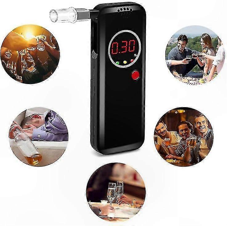 Portable Digital Breath Alcohol Analyzer with LCD Display Handheld Testing Device