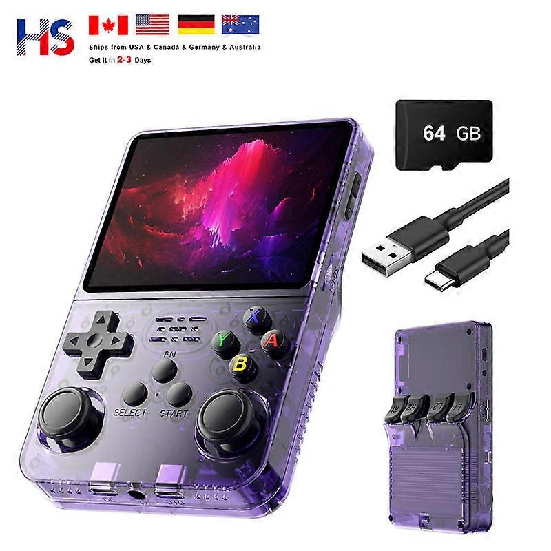 Console portatile bianca con schermo da 3,5 pollici V6