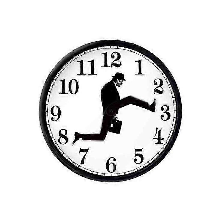 Silent Black White Wall Clock