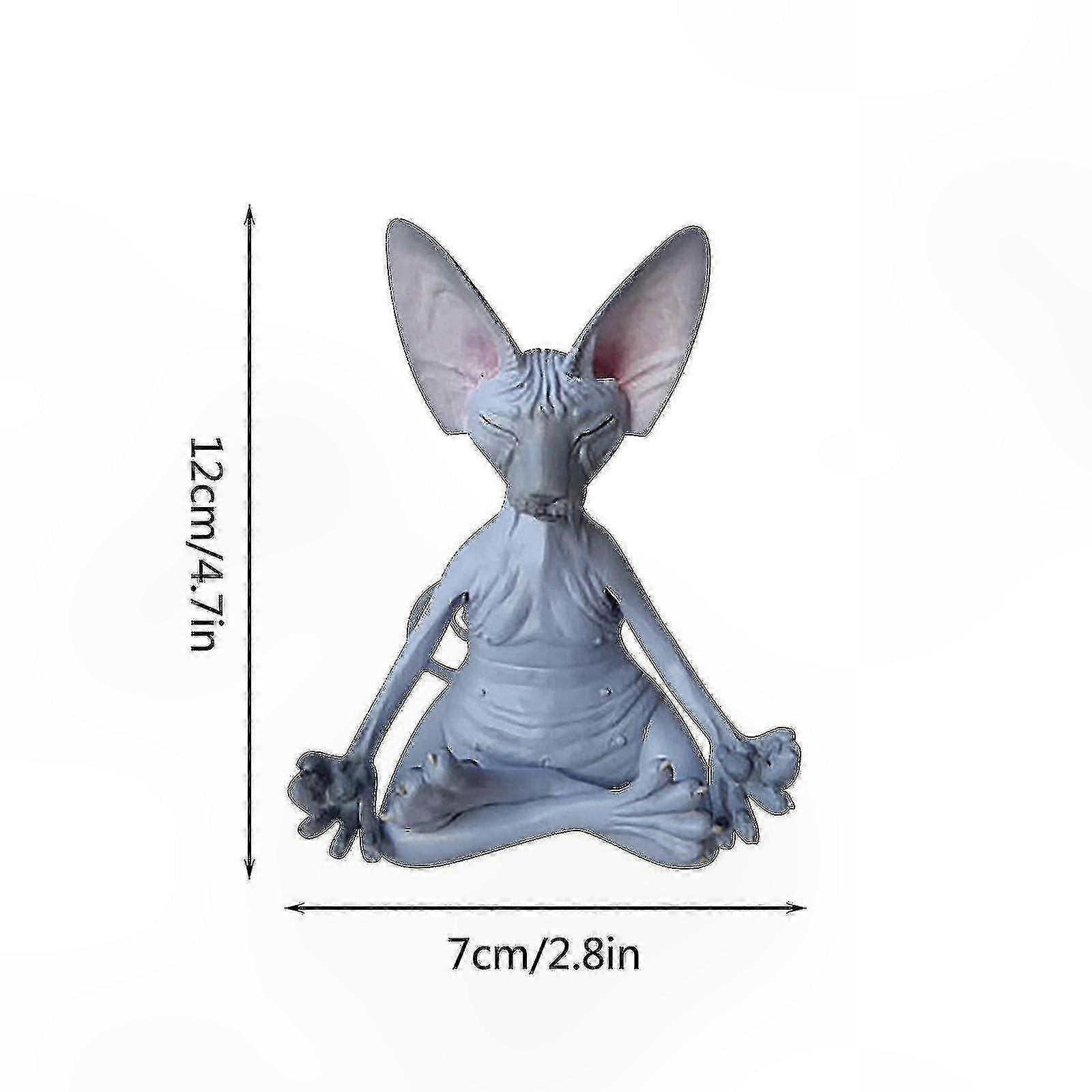 Contemplative Cat Statue for Home Decor