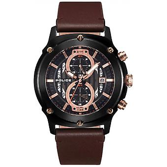 Polizei Uhren städtischen Quarz Analog Man Uhr mit R1451324001 Kuhfell Armband