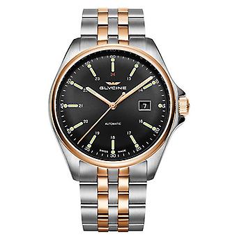 Glycine Combat Classic automatisk analog herrklocka med GL0103 rostfrittstål armband