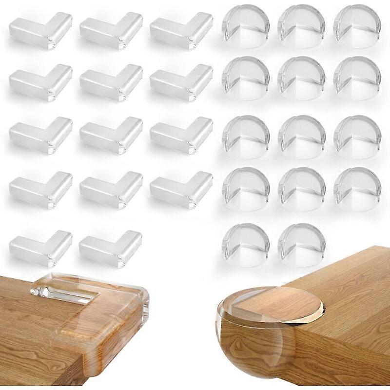 Clear Impact-Absorbing Corner Guards For Baby Proofing