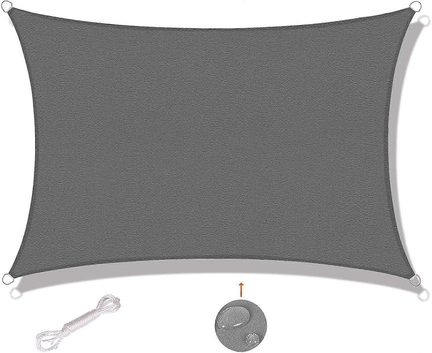Rectangular Shade Sail 3x4m Grey
